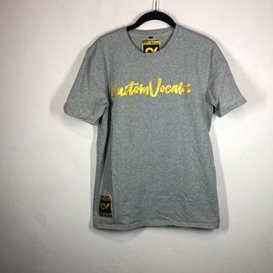 Custom Vocalz gray tee size large